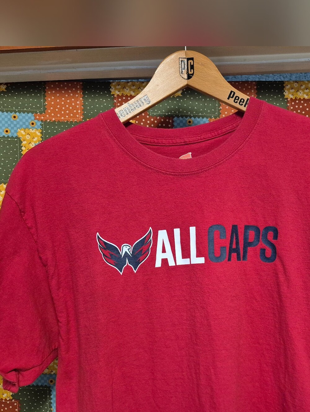Washington Capitals Hockey "ALL CAPS" Custom Ink T Shirt